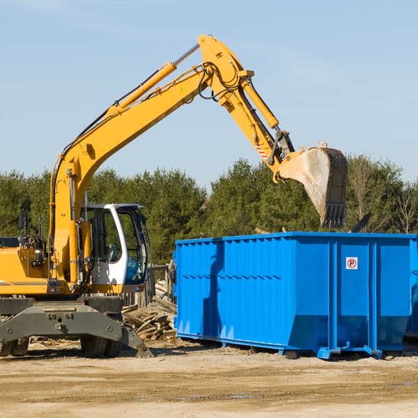 are there any restrictions on where a residential dumpster can be placed in Campbell County TN